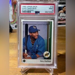 #13 Gary Sheffield 1989 Upper Deck - Star Rookie PSA 9